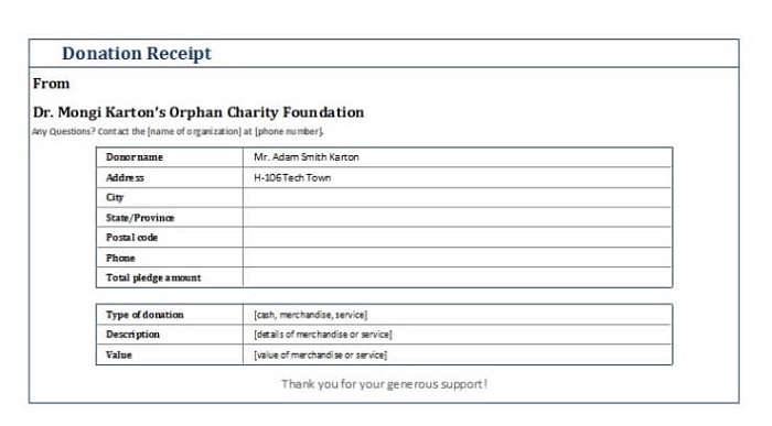 An Outline Of Donation Receipts And The Tax Deduction Process Cascade 