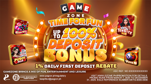 Deposit bonus for new players at GameZone Philippines